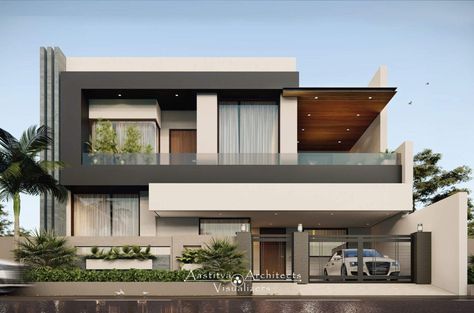 Modern Bungalow Exterior, Eksterior Modern, 2 Storey House Design, House Outer Design, Small House Elevation, Contemporary House Exterior, Small House Design Exterior, Best Modern House Design, Small House Elevation Design