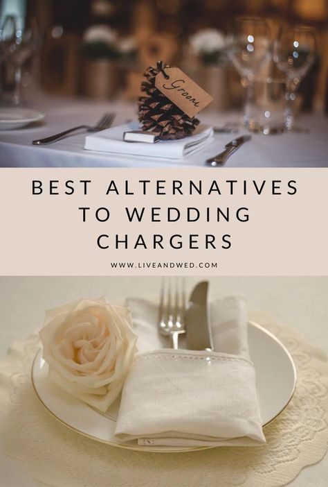 Best Alternatives to Wedding Chargers - LIVE&WED Table Setting With No Charger, Elegant Plastic Plates Wedding, Budget Table Settings, Diy Wedding Plates Place Settings, Disposable Charger Plates Wedding Ideas, Wedding Place Setting Ideas Without Plates, Wedding Place Settings On A Budget, Wedding Tablescapes No Plates, Chargers For Wedding Receptions