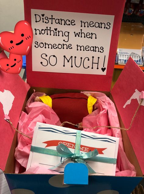 long distance care package for valentine’s day 💞 Long Distance Care Package Boyfriend, Long Distance Care Package, Gf Proposal, Boyfriend Long Distance, Boyfriend Care Package, Dance Proposal, Long Distance Boyfriend, Distance Gifts