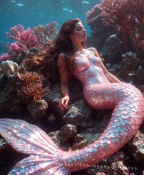 Siren Mermaid Aesthetic, Pisces Mermaid, Coral Mermaid, Mermaid Photography, Mermaid Cove, Siren Mermaid, Mermaid Fairy, Mermaid Under The Sea, Real Mermaids