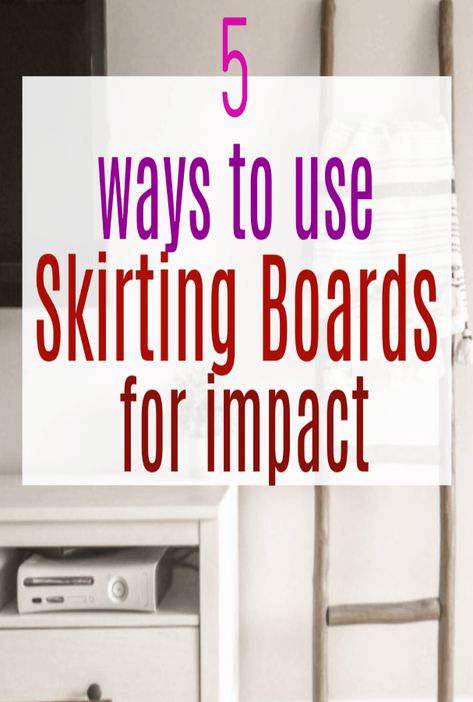 Ways To Use Skirting Boards For Impact and  include them as a design freature in your home makeover or redesign #homehacks #skirtingboards #simpleDIY #flooring #homemakeover #homedesign Diy Skirting Boards, Floor Skirting Ideas, Skirting Board Ideas Modern, Modern Skirting Boards, Skirting Board Ideas, Oak Skirting Boards, Simple Home Design, Home Flooring, Design Hacks