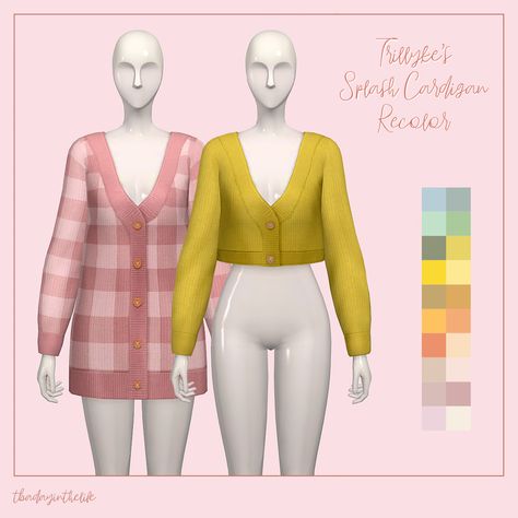 Kpop Sims 4 Cc Maxis Match, Sims 4 Maxismatch Cc Clothes, Cardigan Cc Sims 4, Sims 4 Cc Korean Fashion Maxis Match, Sims 4 Mint Clothes, Sims 4 Pastel Cc Maxis Match, Sims 4 Yellow Cc, Sims4 Tops Cc, Sims 4 Cute Cc Clothing