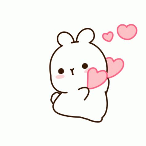 Cute Bunny Gif, Bear Gif, Love Heart Gif, Cute Bunny Cartoon, Cute Bear Drawings, Heart Gif, Cute Words, Cute Cartoon Images, Cute Emoji