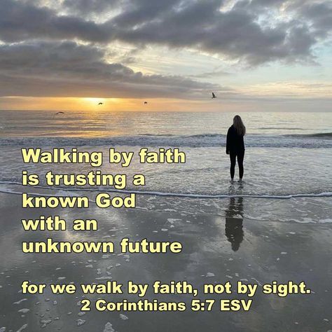 Walking With God Quotes, By Faith Not By Sight, Walk With God, Walking In Faith, God Walking On Water, Walk By Faith Not By Sight, For We Walk By Faith Not By Sight, I Will Walk By Faith Even I Cannot See, Inspirational Life Lessons