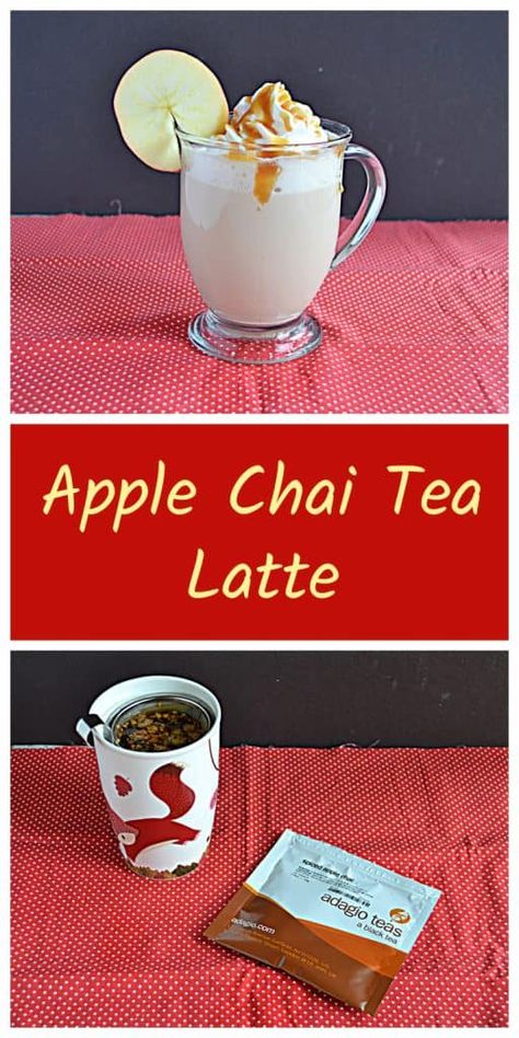 There's only a handful of ingredients in this amazing Apple Chai Tea Latter. #apple #chai #tea | Apple Recipes | Chai Tea Recipes | Chai Tea Latte Recipes | Fall Flavors Apple Pie Chai Tea, Chai Tea Recipes, Savory Apple Recipes, Chai Tea Latte Recipe, Mermaid Garden, Apple Chai, Chai Tea Recipe, Wine Spritzer, Homemade Soda