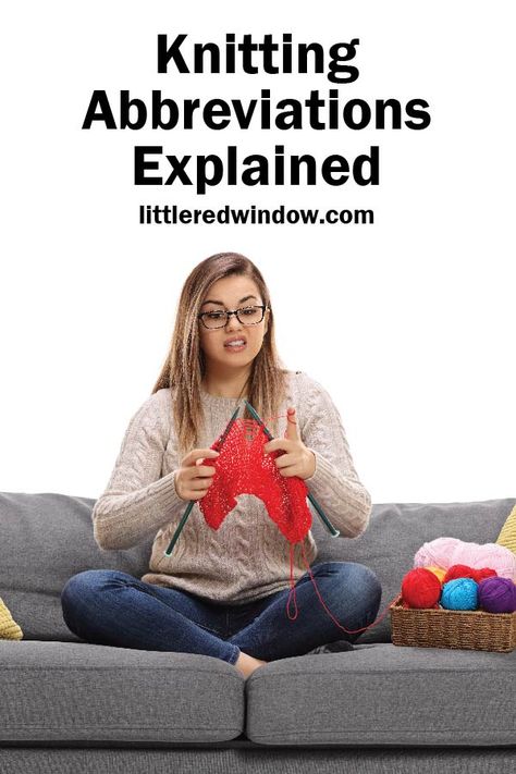 Types Of Knitting Stitches, Knitting Abbreviations, Knitting Terms, Window Crafts, Knitting Help, Fiber Crafts, Knitting Basics, Knitting Tutorials, Knitting Tips