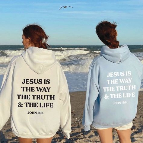 christian hoodies Bible Verse Hoodies, Bible Verse Clothing, Christian Hoodies Aesthetic, Christain Outfits, Jesus Shirts Christian Clothing, Christian Clothing Brands, Jesus Merch, Christian Girl Outfits, Look Working Girl