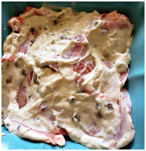 Baked Cream of Mushroom Pork Chops Recipe is an easy and delicious family meal. Use pantry staple creamed soup and fresh bone in (or boneless) pork chops and bake until fork tender. Serve with your favorite sides. #porkchops #porkrecipes #creamofmushroomrecipes #southernfood #southernrecipes #familydinnerideas #pantrystaplerecipes #easyrecipes #creamybakedporkchops Porkchops And Cream Of Mushroom Soup Baked Pork Chops, Bone In Pork Chop Recipe In Oven Mushroom Soup, Baked Pork Chops Oven Boneless Cream Of Mushroom, Pork Chops In Mushroom Soup In Oven, Pork Chops In Cream Of Mushroom Soup, Baked Pork Chops Oven Bone In Smothered, Smothered Pork Chops In Oven With Cream Of Mushroom Soup, Cream Of Mushroom Pork Chops Baked, Baked Pork Chops Oven Bone In Cream Of Mushroom