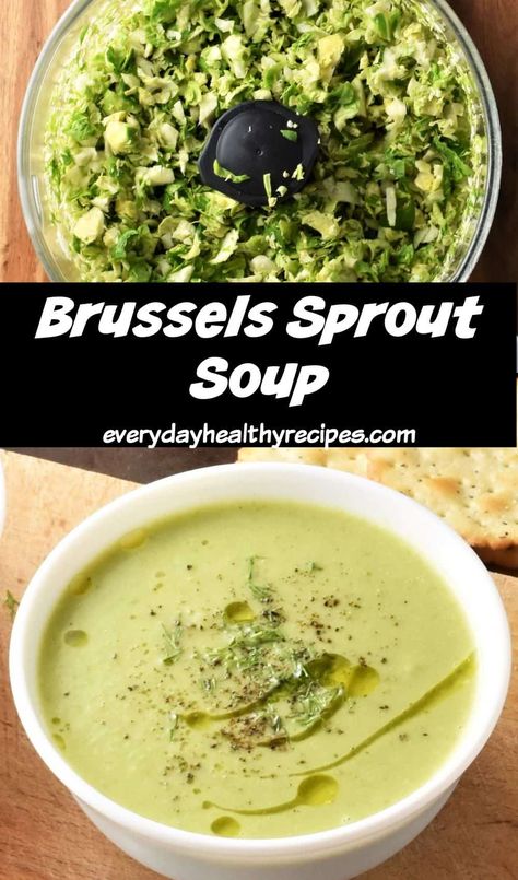 Brussel Sprout Recipes Soup, Cream Of Brussel Sprout Soup, Brussel Sprouts Soup Recipe, Sprout Soup Recipe, Brussel Sprouts In Soup, Brussel Sprout Soup Recipes, Brussels Sprout Soup Recipe, Brussel Sprouts Soup, Brussels Sprouts Soup