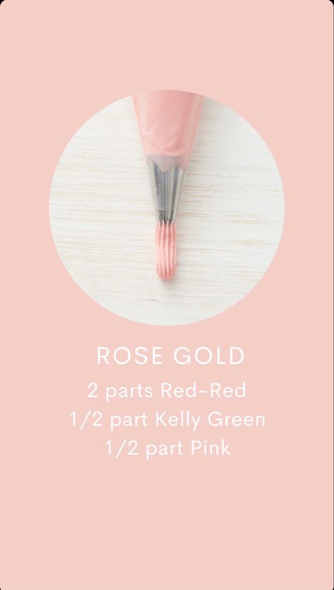 Wilton Color Right Mixing Chart Pink, Peach Icing Color, Dusty Rose Food Coloring, Pink Icing Color Chart, Rose Gold Icing Color, Pink Frosting Color Chart, Pink Color Chart, Frosting Color Guide, Icing Color Chart