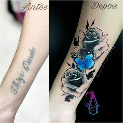 Best Cover Up Tattoos For Women Forearm, Word Cover Up Tattoos For Women, Cover Up Tattoos For Women Arm, Cover Up Tattoos For Women Forearm, Lettering Cover Up Tattoo, Cover Up Tattoo Mujer, Cute Cover Up Tattoos For Women, Coverup Tattoo Designs For Women, Name Cover Up Tattoos For Women