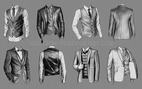 A study in formal by Spectrum-VII on DeviantArt Suit Drawing, Gambar Figur, Anatomy Drawing, Learn Art, Drawing Clothes, Drawing Skills, Men's Suits, Digital Art Tutorial, Art Studies