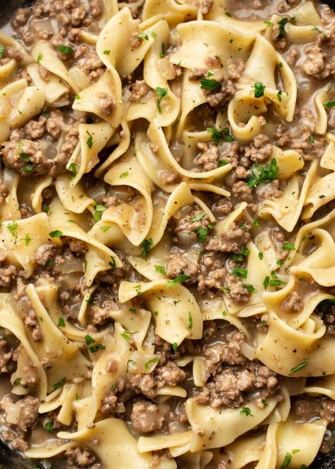 Easy Beef And Noodles 12 Tomatoes, Easy Weeknight Dinners Healthy Ground Beef, Lazy Beef And Noodles, Beef And Noodles Easy Quick, Ww Beef And Noodles, Wide Egg Noodles Ground Beef, Burger And Noodles Ground Beef, Sunday Dinner Ideas Hamburger Meat, Quick Beef And Noodles Recipe