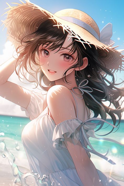 Hawaii Anime, Tropical Hawaii, Seni 3d, Beautiful Wallpaper, Cute Art Styles, Rococo, Anime Art, Hawaii, Anime