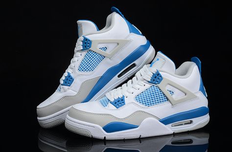 jordan 4 Jordan 4 Bleu, New Jordans, Jordan 4’s, Pretty Sneakers, Alternative Shoes, Fly Shoes, Jordan Retro 4, Nike Shoes Girls, Blue Jordans