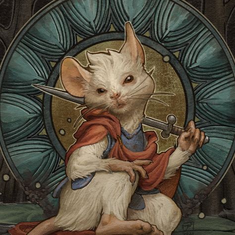 Mouse Guard, Drawing Help, Mouse Illustration, Mouse King, Dungeons And Dragons Classes, Art Concepts, Alphonse Mucha, Gremlins, Dnd Characters