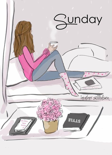 Happy Sunday! Surround yourself with things you love and enjoy! Heather Rosehill, Rose Hill Designs, Heather Stillufsen Quotes, Heather Stillufsen, Bed Early, Hello Sunday, Rose Hill, Hello Weekend, 수채화 그림