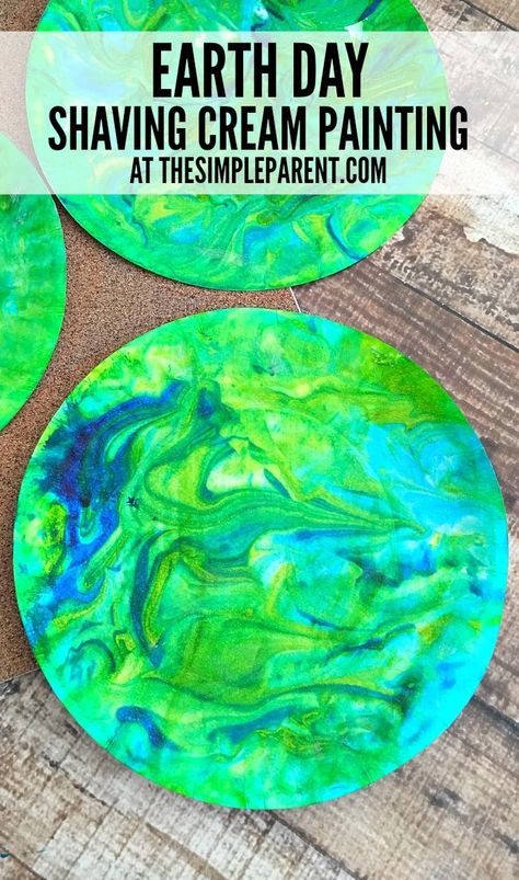 Shaving Cream Painting, April Preschool, Earth Activities, Earth Week, Earth Craft, Earth Day Projects, Earth Book, Earth Day Crafts, Earth Day Activities