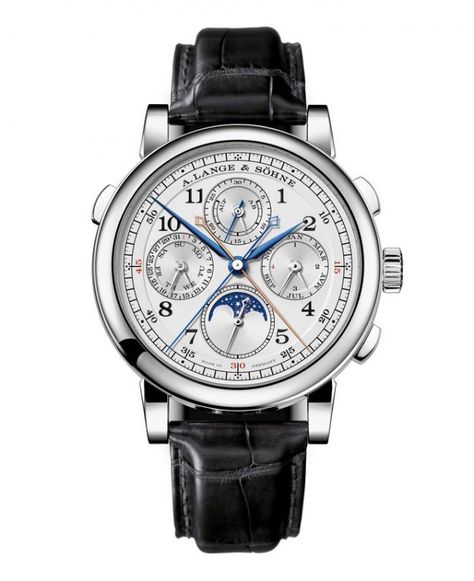 1815 RATTRAPANTE PERPETUAL CALENDAR by A. Lange & Söhne Calendar Video, A Lange Sohne, Skeleton Watches, Timex Watches, Gold Watch Men, Expensive Watches, Modern Watches, Perpetual Calendar, Stylish Watches