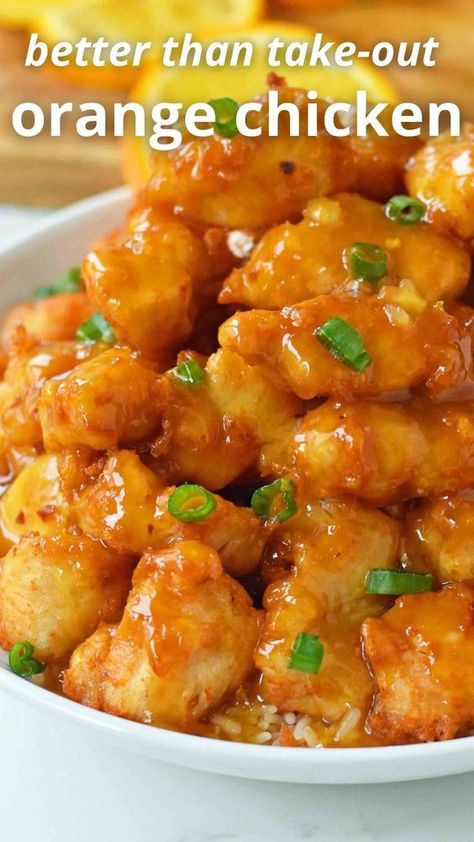 Modern Honey Orange Chicken, Orange Chicken From Scratch, Orange Chicken Easy Recipe, At Home Orange Chicken, Chinese Orange Chicken Recipes Easy, The Best Orange Chicken Recipe, East Orange Chicken, Quick Orange Chicken Recipe, Orange Chicken Recipe Easy Skillet