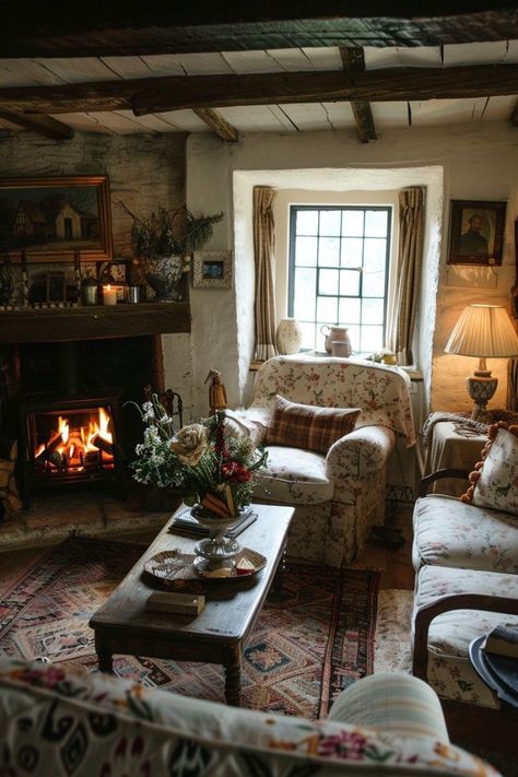 British Cottage Interior, Cozy Cottage Interiors, Cottage House Interior, Living Slow, English Cottage Interiors, Cozy Lifestyle, Cottagecore Living, British Cottage, Baking Homemade