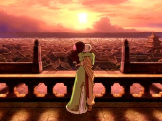 Aang and Katara's finale kiss Aang And Katara, Avatarul Aang, Avatar Ang, Avatar Picture, Avatar Series, The Last Avatar, Avatar The Last Airbender Art, Team Avatar, Fire Nation