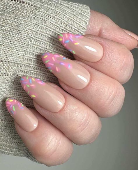 27+ Birthday Nails From Classic To Perfectly ‘Extra’ 35 Birthday Nails, Cute Nail Designs Birthday, Party Nail Art Designs, Party Nails Designs Birthday, Cute Birthday Nails Almond, Birthday Nails Almond Shape Pink, Last Summer Nails, Birthday Party Nails Designs, Simple Birthday Nail Ideas