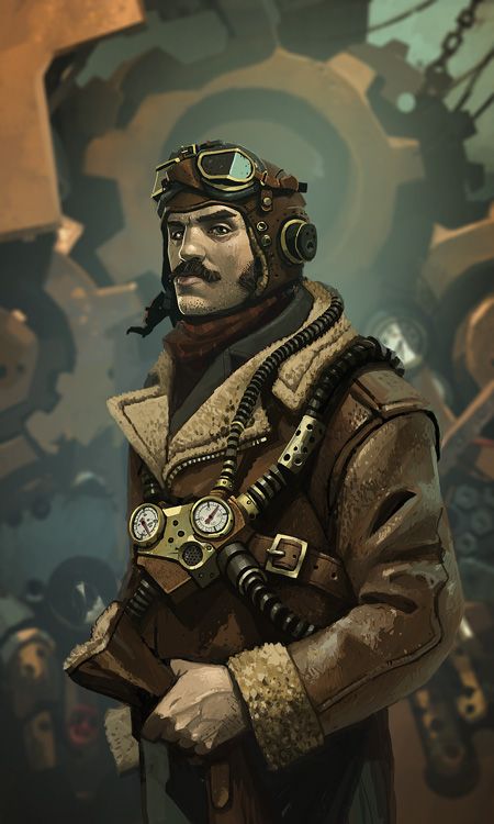 Space Steampunk, Steampunk Rpg, Ian Mcque, Steampunk Character, Steampunk Characters, Alternative History, Pilot Uniform, Steampunk Artwork, Steampunk Airship