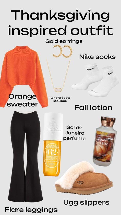 Preppy Thanksgiving, Outfit Inspo Shuffles, Outfits Preppy, Thanksgiving Outfits, Thanks Giving, Kendra Scott Necklace, Pumpkin Latte, Nike Socks, Ugg Slippers