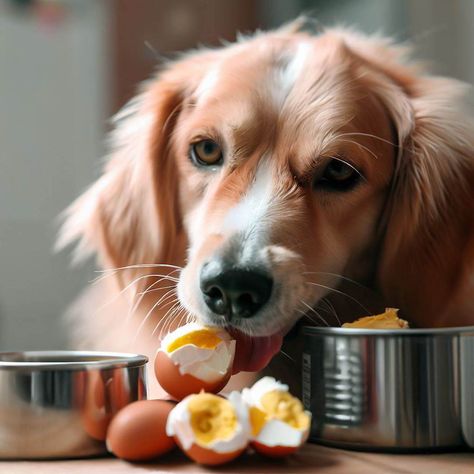 Can dogs eat eggs hard boiled - Image by Petsago Pet Shop Eggs For Dogs, Can Dogs Eat Eggs, Egg Allergy, Hard Boiled Egg, Dog Nutrition, Dog Allergies, Upset Stomach, Animal Nutrition, Nutritious Snacks