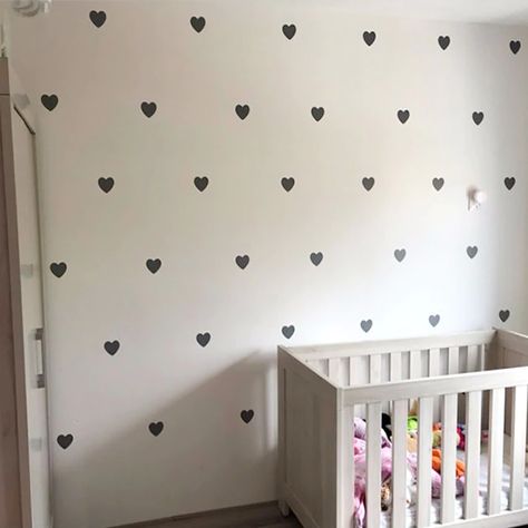 Smarter Shopping, Better Living! Aliexpress.com Baby Wall Stickers, Restoring Old Furniture, Heart Wall Decal, Heart Wall Stickers, Girl Bedroom Walls, Wall Decals For Bedroom, Metallic Wallpaper, Kids Wall Decals, Wall Stickers Kids