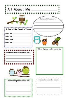 All About Me Toddler First Aid Poster, All About Me Theme, About Me Poster, All About Me Poster, Owl Theme Classroom, Theme Poster, Owl Classroom, Theme Preschool, All About Me Preschool