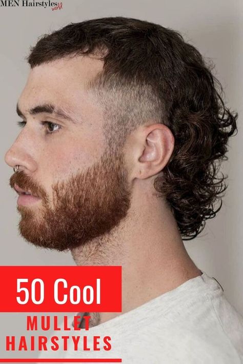 A Mullet Haircut, Rat Tail Haircut, Men Mullet, Modern Mullet Haircut, Temp Fade Haircut, Mullet Haircuts, Haircut Mullet, Haircut Ideas For Men, Pompadour Haircut