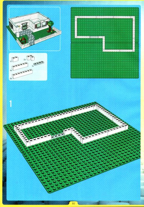 Lego Builds Instructions, How To Build Lego House, Lego House Layout, Lego House Tutorial, Lego Ideas House, Lego Build Instructions, Simple Lego Builds Instructions, Lego House Ideas Easy Instructions, Easy Lego House