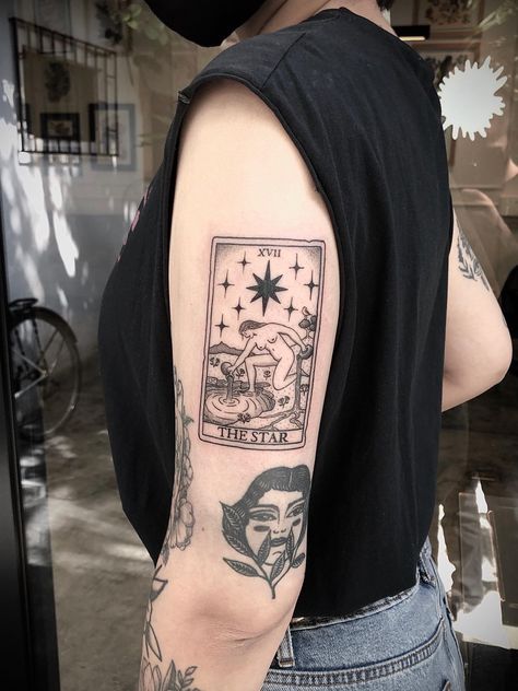 Pair Tattoos, Lettering Tattoos, Promise Tattoo, Tarot Card Tattoo, Tarot Tattoo, Card Tattoo Designs, Traditional Style Tattoo, Dibujos Tattoo, Tattoos Sleeve