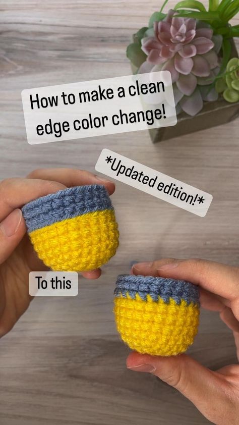 Projek Mengait, Change Colors In Crochet, Crochet Hack, Crochet Mignon, Confection Au Crochet, Pola Amigurumi, Crochet Stitches Video, Crochet Stitches For Beginners, Fun Crochet Projects