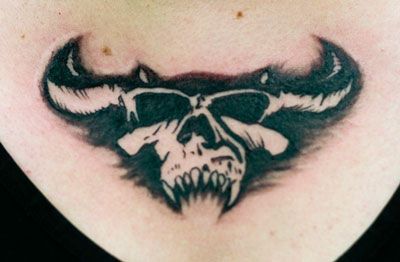 DANZIG tattoo. Metalhead Tattoo Ideas, Metal Band Tattoos, Danzig Tattoo, Black Metal Tattoo, Danzig Skull, Ghoul Tattoo, Metal Tattoos, Misfits Tattoo, Music Sleeve