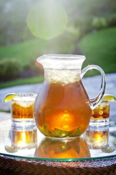 ice-tea-pitcher-getty-0321 Iced Tea Maker, Iced Tea Pitcher, Making Iced Tea, Used Tea Bags, Low Carbohydrate Recipes, Sun Tea, Iced Tea Recipes, Tea Pitcher, Carbohydrates Food