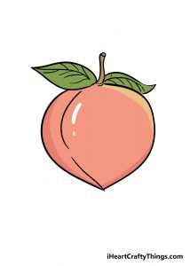 How To Draw A Peach, Peach Art Cute, Peach Drawing Cute, Peaches Drawing, Peach Doodle, Peach Drawing, Loaded Teas, Christmas Town, Cute Bedroom Decor