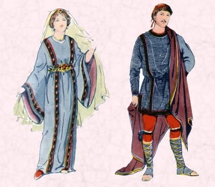 Early Clothing in Costume History - Saxon, Frankish and Anglo Saxon Costume 500-1000AD Anglo Saxon Clothing, Targaryen Dynasty, Middle Ages Clothing, The Dark Ages, Aged Clothing, Sca Garb, Western Civilization, Medieval Garb, Clothing Reference