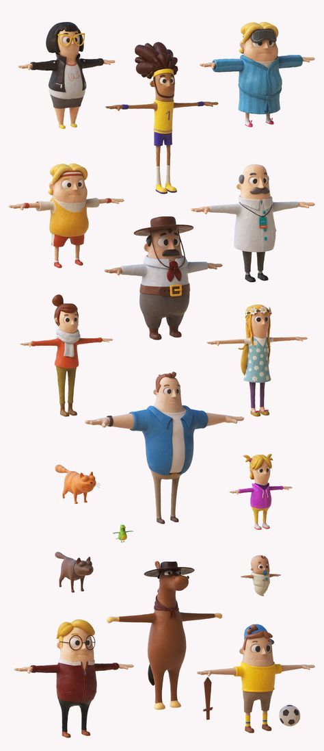 Farmácias Associadas is one of the largest pharmacy chains in Brazil. The main objective of this campaign was to show the new visual identity as well as demonstrate the concept of closeness ​​and friendship that the company offers . 3d Karakter, Low Poly Character, Simple Character, 3d Figures, 강아지 그림, Low Poly Art, Model Sheet, Toy Art, 3d Modelle