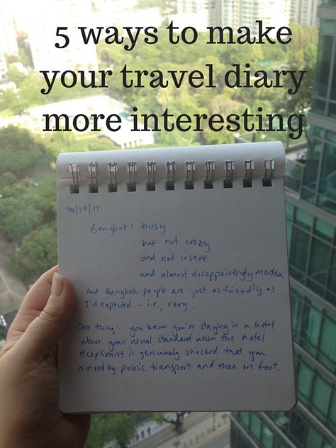 5 ways to make your travel diary more interesting How To Make Your Diary Interesting, Travelers Notebook Ideas Inspiration, Diy Key Projects, Global Perspectives, Travel Journal Scrapbook, Diary Writing, A Writer's Life, Adventure Travel Explore, Travel Moments