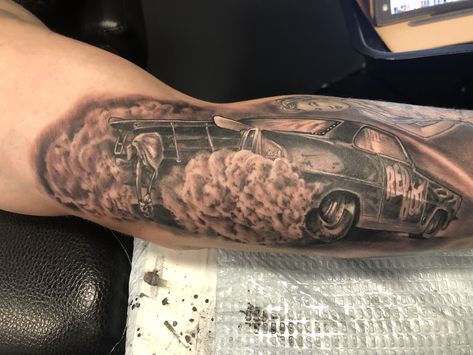 Drag car 1966 nova Drag Racing Tattoo, Racer Tattoo, 1966 Nova, Chris Tattoo, Wing Tattoos, Racing Tattoos, Drag Racer, Wings Tattoo, Drag Cars