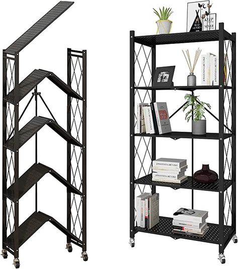 Portable Shelves, Heavy Duty Storage Shelves, Collapsible Shelves, Warehouse Kitchen, Kitchen Work Station, Movable Storage, Metal Storage Shelves, Metal Storage Racks, Garage Kitchen