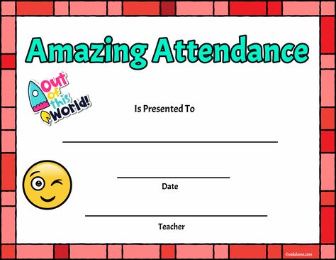 Free, Fast Student Award Generator | Amazing Attendance Award Best Attendance Certificate, Prek Rewards, Teacher Certificates, Reading Certificate, Preschool Certificate, Perfect Attendance Award, Reading Certificates, Perfect Attendance Certificate, Attendance Certificate