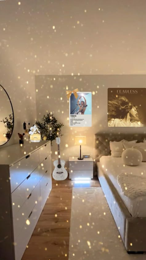 Taylor Swift fearless themed bedroom Bedroom Taylor Swift Theme, Taylor Swift Inspired Bedroom, Taylor Swift Themed Bedroom, Taylor Swift Bedroom Ideas, Taylor Swift Bedroom, Cozy Cabin Aesthetic, Olive Green Bedrooms, 2024 Bedroom, Closet Organization Ideas