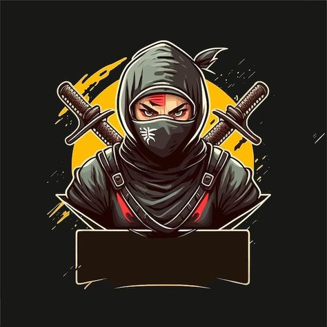 Ninja Gaming Logo, Gaming Cover Photos Facebook, Gaming Character Design, Gamer Icons Logo, Logo Gamer Esport, Best Gaming Logo Design, Gaming Logo Background, Ninja Logo Design, Gamer Logo Design