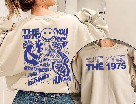 The 1975 Vintage Retro Tshirt, The 1975 Band Music Tshirt, Vintage Retro Tour Shirt Band Merch Ideas, Band Shirt Ideas, The 1975 Band, 1975 Band, School Spirit Shirts Designs, Vintage Tshirt Design, Vintage Shirt Design, Music Tshirt, Retro Band