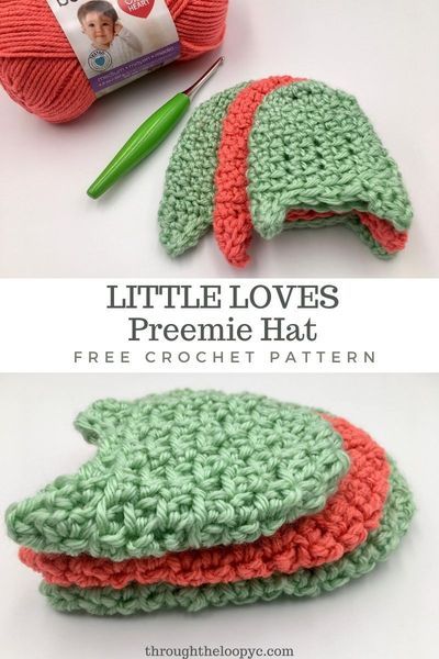 Micro Preemie Crochet Patterns, Baby Beanie Crochet Pattern, Angel Baby Crochet, Crochet Preemie Hats, Crochet Headwear, Hat Free Crochet Pattern, Preemie Crochet, Premie Baby, Preemie Hats