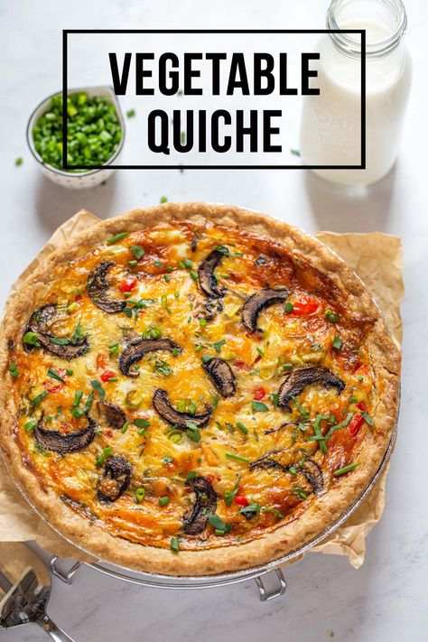 Easy Vegetable Quiche, Quiche Recipes Vegetable, Easy Veggie Quiche, Quiche Recipes Veggie, Veg Quiche Recipes, Veggie Quiche Recipes Easy, Meatless Quiche Recipes, Vegetable Quiche Recipes Easy, Quiche Vegetable